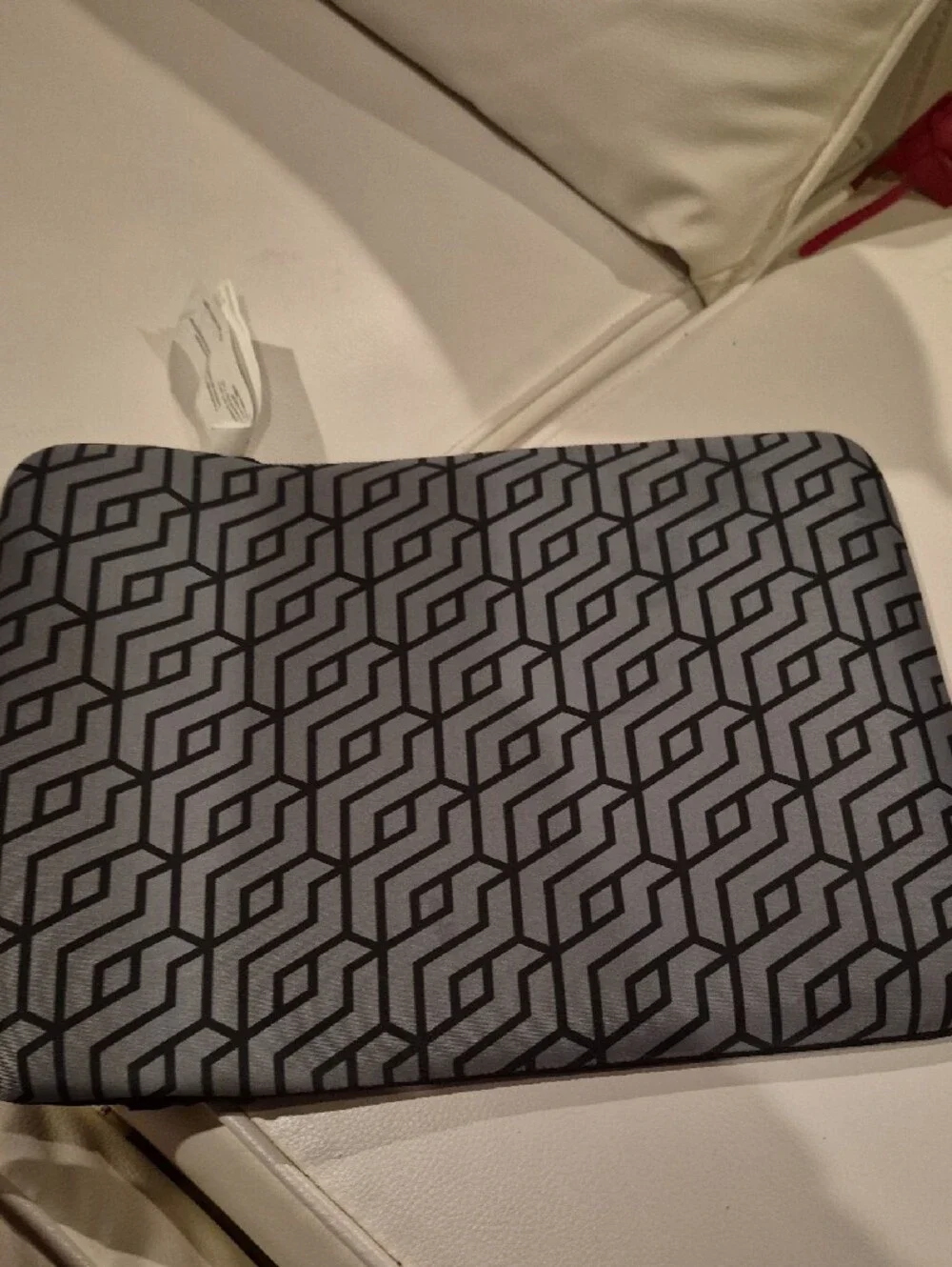 HP Gray and Black Geometric Laptop Sleeve